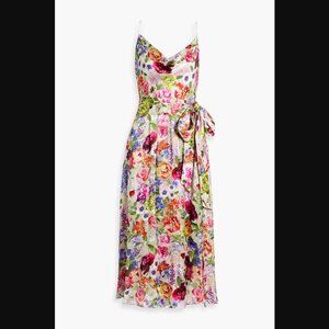Alice + Olivia Samantha floral-print fil coupé chiffon midi dress